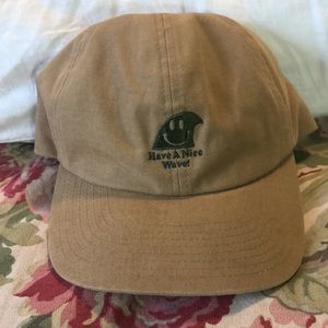 O’NEILL Hat Embroidered Surf Graphic “Have A Nice Wave” RARE SAMPLE Cotton NEW